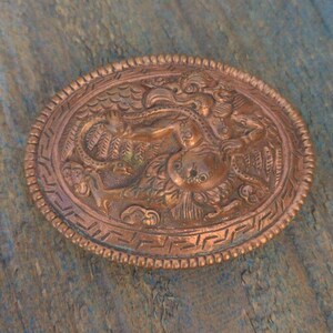 Exotic Tibetan copper Garuda Belt Buckle