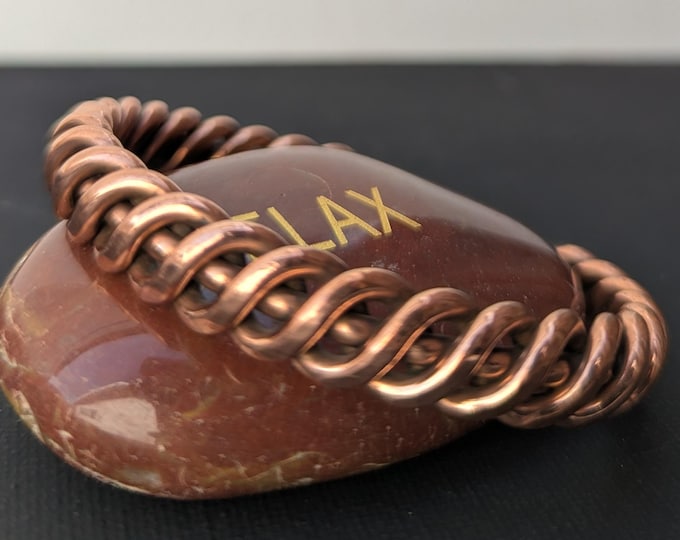 Handmade Pure Copper Bracelet: Minimalist Adjustable Cuff, Wellness Band CB-123