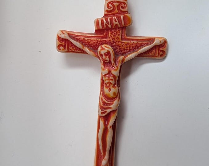 Vintage Yak bone hand-carved Jesus Christ pendants (p6-048)