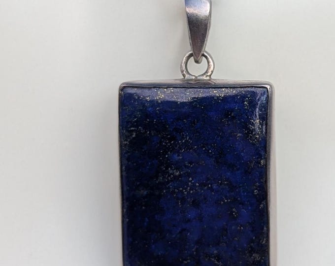 P3/59- Lapis lazuli Gemstone Silver Handmade Pendant(T12-059)
