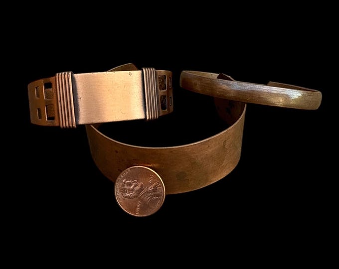 Rare and antique copper bracelet for men and women 100% Pure High Gauge Copper That Works Well for Joint Pain and Arthritis PE-106 A