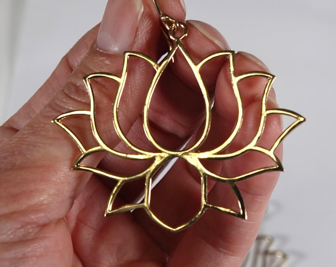 Lotus earrings Silver or Gold/A Bohemian Statement Earrings/Timeless Elegance Earrings/Southwest Inspired/Fringe Earrings ER-134