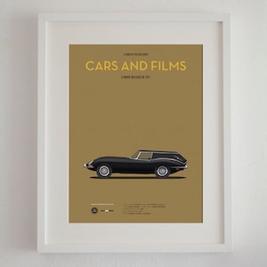 Cartel del coche de la película Harold y Maude, Cars And Films. Poster películas. Arte para amantes de los coches. Decoración para el hogar