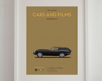 Harold and Maude car movie poster, art print Cars And Films, Film Art for Car Lovers. Home decor. Wall Art print. Iconic Cars poster