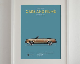St. Vincent movie car poster, A3 art print Cars And Films, Film Art for Car Lovers. Home decor. Wall Art print. Iconic Cars poster