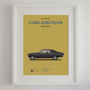 Cartel del coche de la película Death Proof, Cars And Films. Poster películas. Arte para amantes de los coches. Decoración para el hogar