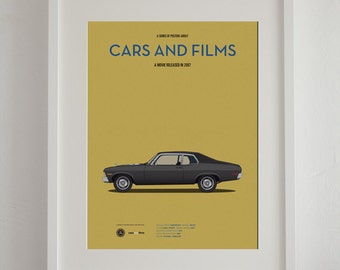 Death Proof car movie poster, art print Cars And Films, Film Art for Car Lovers. Home decor. Wall Art print. Iconic Cars poster