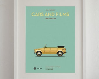 50 first dates movie car poster, art print Cars And Films, Film Art for Car Lovers. Home decor. Wall Art print. Movie poster. Minimal poster