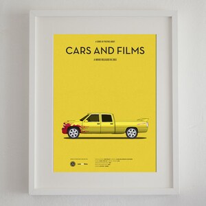 Cartel del coche de la película Kill Bill, Cars And Films. Poster películas. Arte para amantes de los coches. Decoración para el hogar