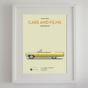 Cartel del coche de la película Scarface, Cars And Films. Poster películas. Arte para amantes de los coches. Decoración para el hogar