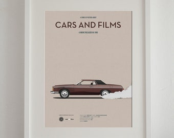Uncle Buck movie car poster, art print Cars And Films, Film Art for Car Lovers. Home decor. Wall Art print. Famous Cars poster. Movie poster