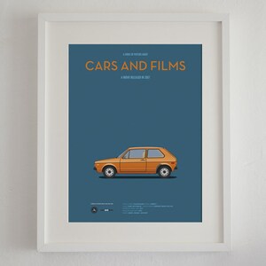 Cartel del coche de la película Zodiac, Cars And Films. Poster películas. Arte para amantes de los coches. Decoración para el hogar