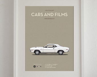 Vanishing Point car movie poster, art print Cars And Films, Art Print Movie Poster. Home decor print. Wall Art print. Iconic Cars poster