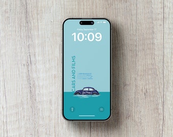 iPhone wallpaper. Phone wallpaper. iPhone Background. Car from the movie What's Up, Doc?. Smartphone wallpaper / Instant download