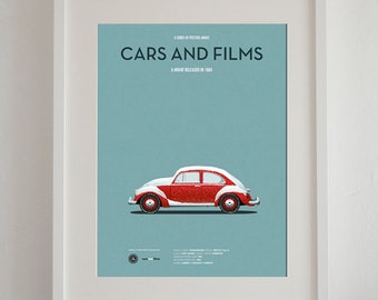 Gremlins car movie poster, art print Cars And Films, Film Art for Car Lovers. Home decor. Wall Art print. Minimalist poster. Car print