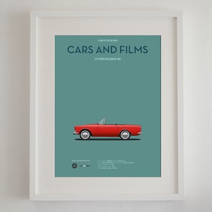 Cartel del coche de la serie de TV Superagente 86, Cars And Films. Poster películas. Arte para fans de los coches. Decoración para el hogar
