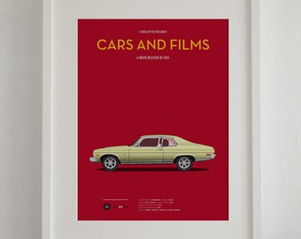Pulp Fiction car movie poster, art print Cars And Films, Film Art for Car Lovers. Home decor. Wall Art print. Iconic Cars poster
