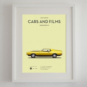 Autoplakat für den Film Gone in 60 Seconds, Cars And Films. Filmplakate. Wandkunst drucken. Heimdekoration