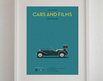 Two for the road car movie poster, art print A3 Cars And Films, home decor prints, car print, car poster