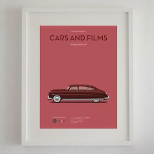 Cartel del coche de la película Paseando a Miss Daisy, Cars And Films. Movie print Arte para amantes de los coches. Decoración para el hogar