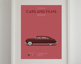 Driving Miss Daisy movie car poster, art print Cars And Films, Art Wall movie poster. Home decor. Wall Art print. Print for car enthusiasts