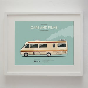 Cartel de la caravana de la serie Breaking Bad, Cars And Films. Poster películas. Arte para amantes de los coches. Decoración para el hogar