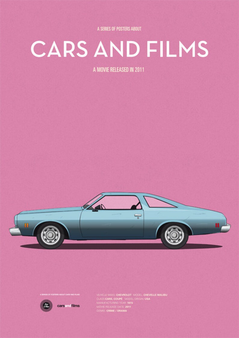 Drive Car Movie Poster Art Print A3 Cars and Films Home Etsy