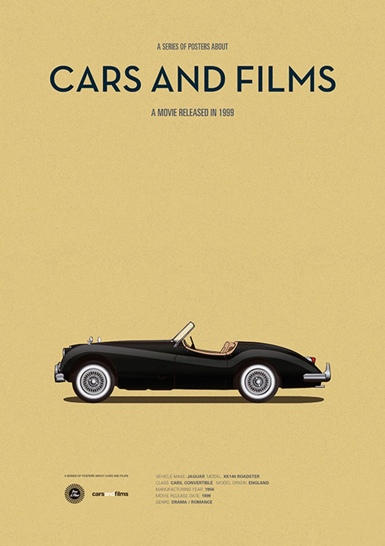 Cruel Intentions car poster art print A3 Cars And Films ...