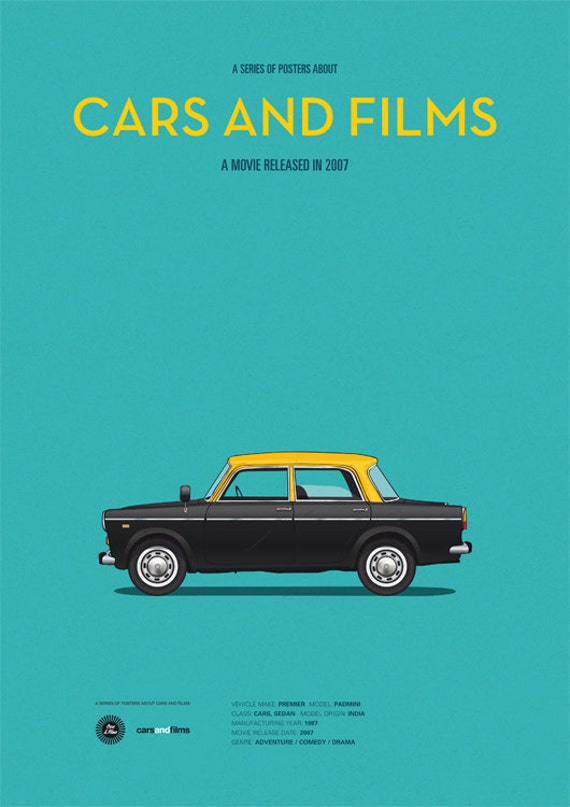 ダージリン映画の車のポスター、車、映画。映画のポスター。車