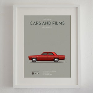 Duel movie car poster, art print Cars And Films, Film Art for Car Lovers. Home decor. Wall Art print. Iconic Cars poster image 1