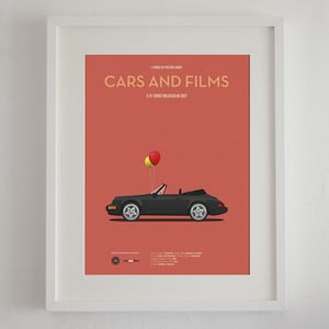 Cartel del coche de la serie Californication, Cars And Films. Poster películas. Arte para amantes de los coches. Decoración para el hogar