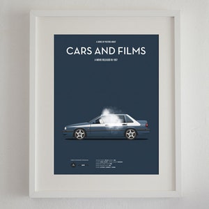Cartel del coche de la película Airbag, Cars And Films. Poster películas. Arte para amantes de los coches. Decoración para el hogar