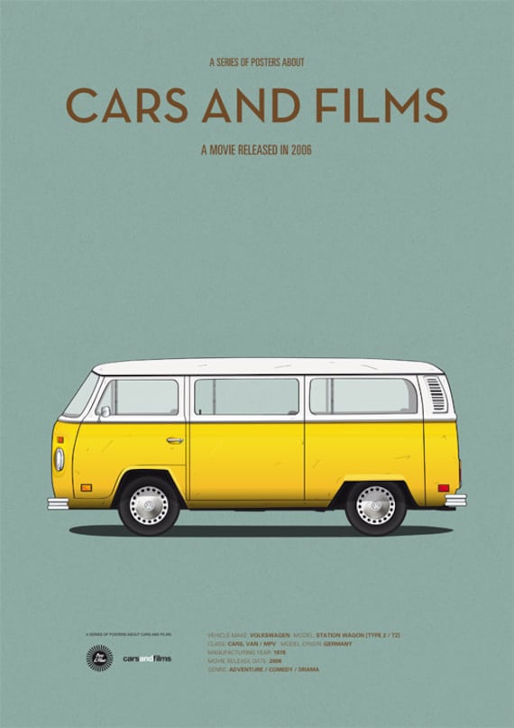 Little Miss Sunshine Car Movie Poster Art Print A3 Cars And Etsy