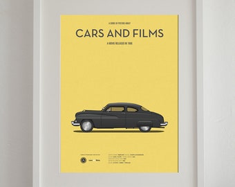 Cobra movie car poster, art print Cars And Films, Film Art for Car Lovers. Home decor. Wall Art print. Poster for car enthusiasts. Car print