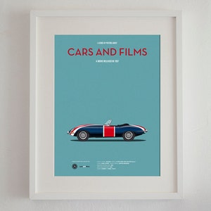 Cartel del coche de la película Austin Powers, Cars And Films. Poster películas. Arte para amantes de los coches. Decoración para el hogar