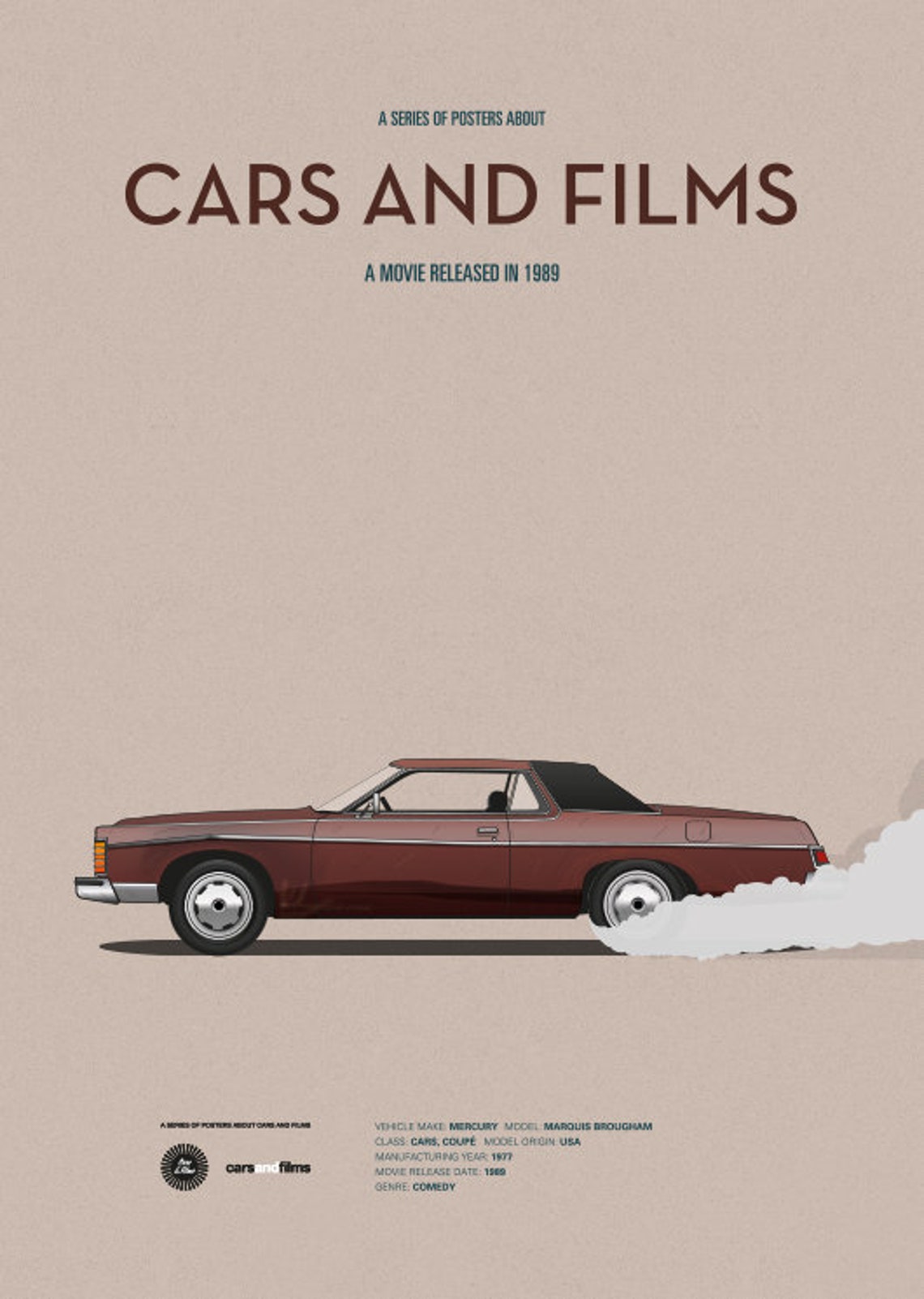 Uncle Buck movie car poster art print A3 Cars And Films Uncle Buck movie car poster art print A3 Cars And Films