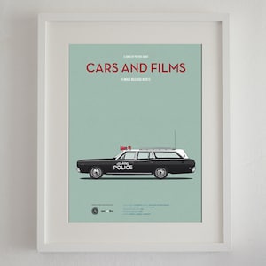 Cartel del coche de la película Moonrise Kingdom, Cars And Films. Poster películas. Arte para amante de los coches. Decoración para el hogar