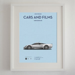 Bruce Allmächtiges Autoplakat, Autos und Filme. Filmplakate. Kunst für einen Autofan. Dekorationskunst