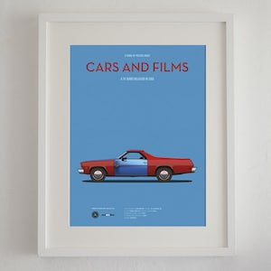 Cartel del coche de la serie Me llamo Earl, Cars And Films. Carteles de películas. Arte para amantes de los coches. Decoración para el hogar