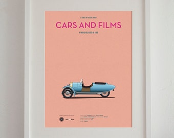 The Party car movie poster, art print Cars And Films, Film Art for Car Lovers. Home decor. Wall Art print. Famous Cars poster. Car print