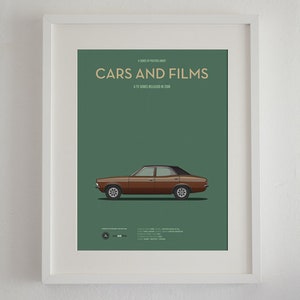 Cartel del coche de la serie Life on Mars, Cars And Films. Poster películas. Arte para amantes de los coches. Decoración para el hogar