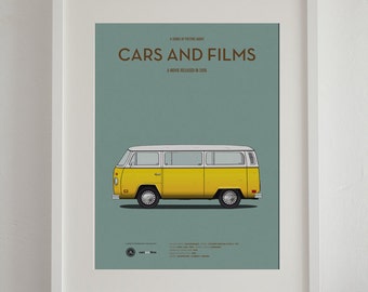 Little Miss Sunshine car movie poster, art print Cars And Films, Film Art for Van Lovers. Home decor. Wall Art print. Retro poster