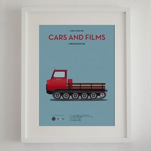 Cartel del snowcat de la película The Shining, Cars And Films. Poster películas. Arte para amantes de los coches. Decoración para el hogar