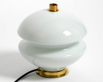 Beautiful Mid Century Czech glass table lamp