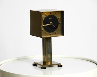 Very rare fancy 1960s brass table clock by Atlanta Electric