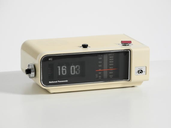 National(現Panasonic)オルゴール時報　振り子時計昭和30年代 Original 1970s National Panasonic Flip-number Radio Alarm Clock