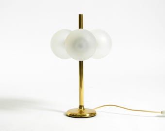 Original 1960s Space Age brass table lamp by Kaiser Leuchten