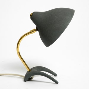 Beautiful small Mid Century Modern crow&#39;s foot table lamp by Karl Heinz Kinsky for Cosack