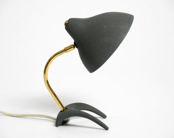 Très bien conservée, belle petite lampe de table en forme de patte d'oie du milieu du siècle par Karl Heinz Kinsky pour Cosack