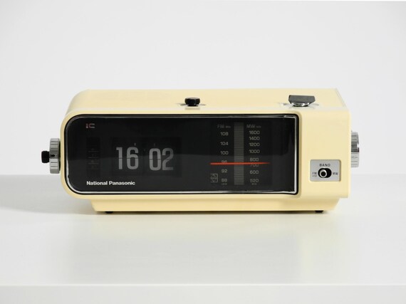 National Panasonic ラジオ Original 1970s National Panasonic Flip-number Radio Alarm Clock